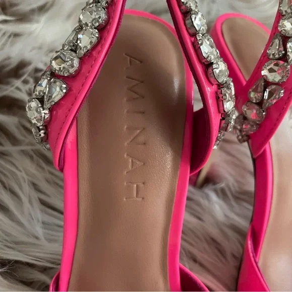 Aminah Abdul Jillil Soleil Slingback Barbie Heels - Picture 7 of 13